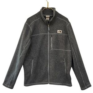 The North Face Men’s Gray Full Zip Fleece Jacket Size L